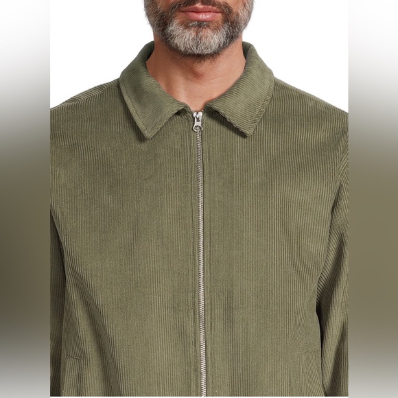George Men's Full Zip Fashion Corduroy Work Jacket - Picture 2 of 5